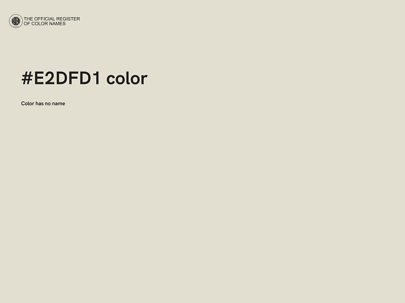 #E2DFD1 color image