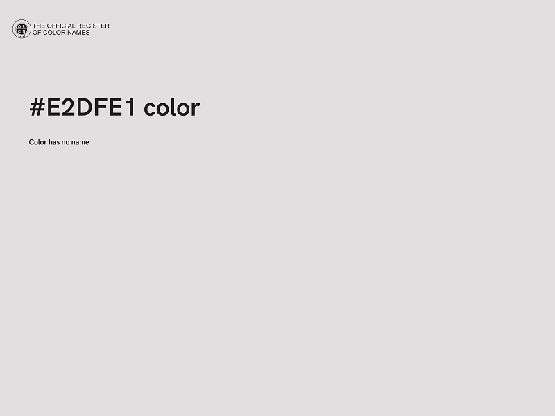 #E2DFE1 color image