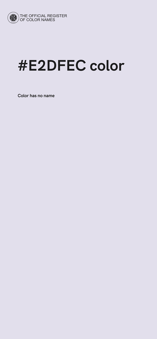 #E2DFEC color image