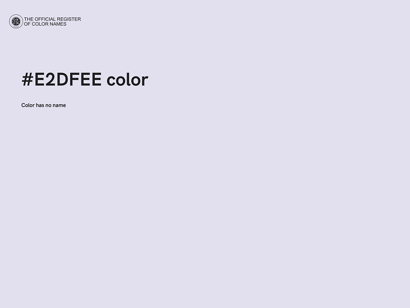 #E2DFEE color image