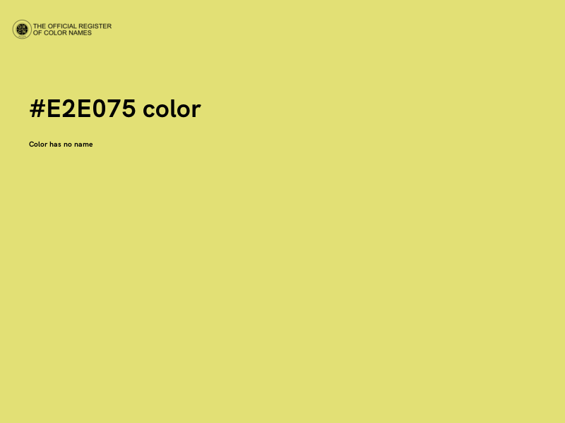 #E2E075 color image