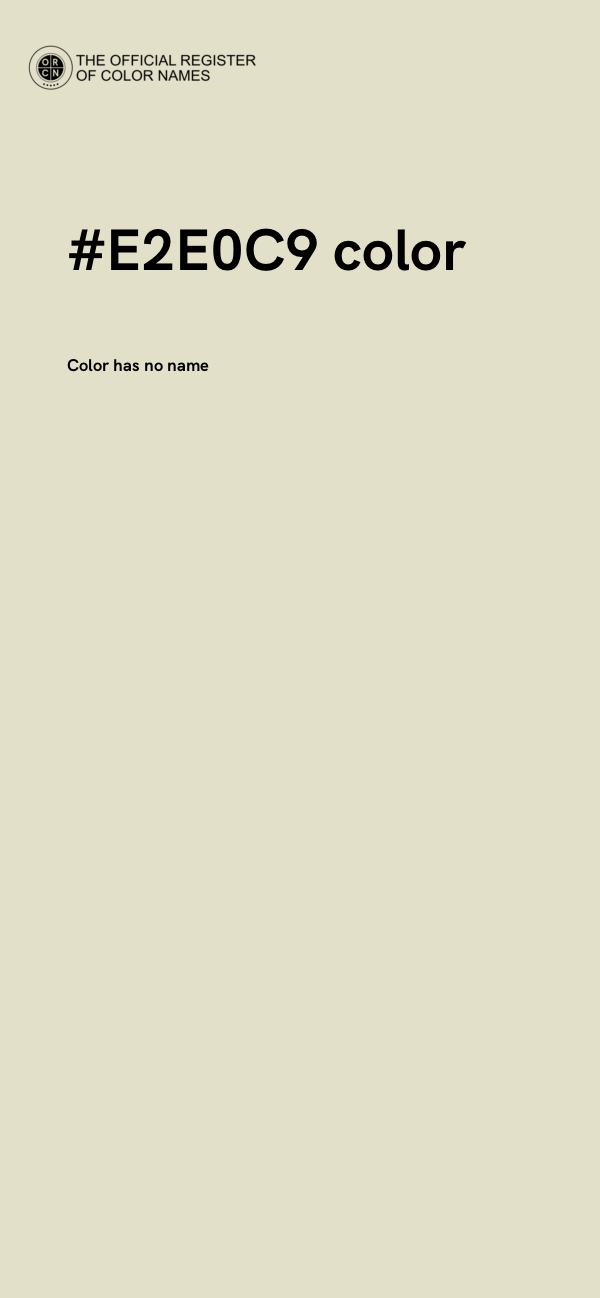 #E2E0C9 color image