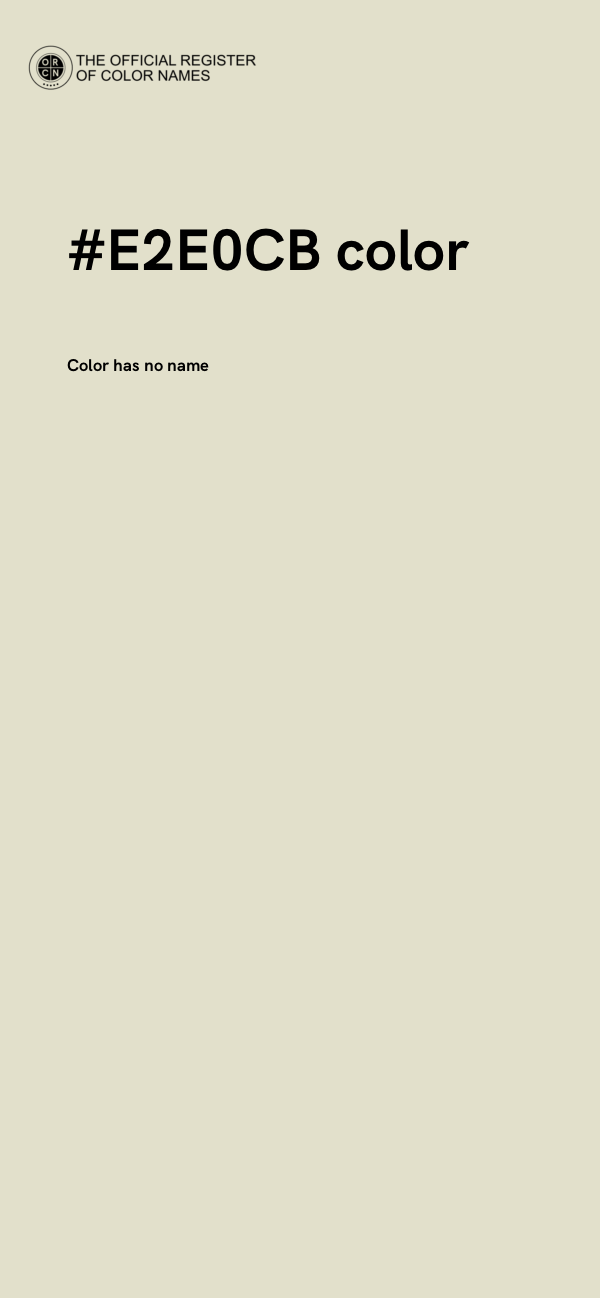 #E2E0CB color image