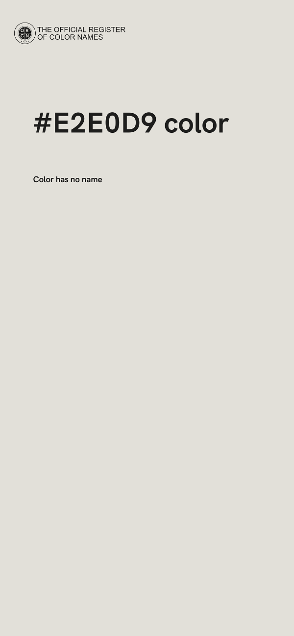 #E2E0D9 color image