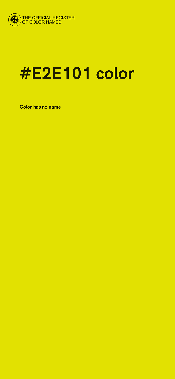 #E2E101 color image