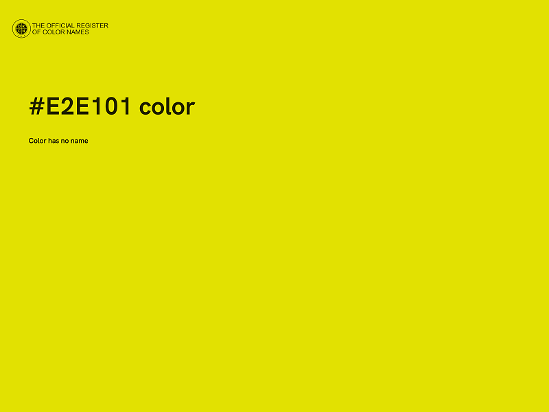 #E2E101 color image