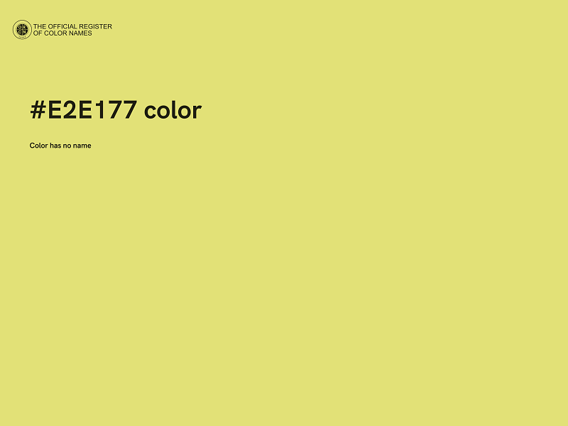 #E2E177 color image