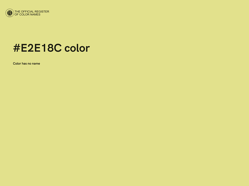 #E2E18C color image