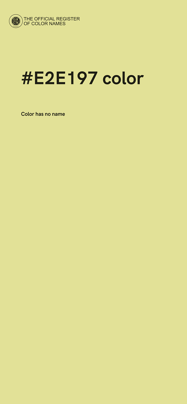 #E2E197 color image