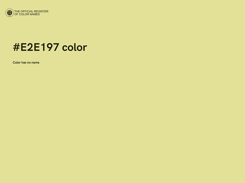 #E2E197 color image