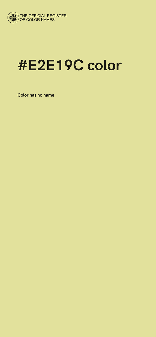 #E2E19C color image