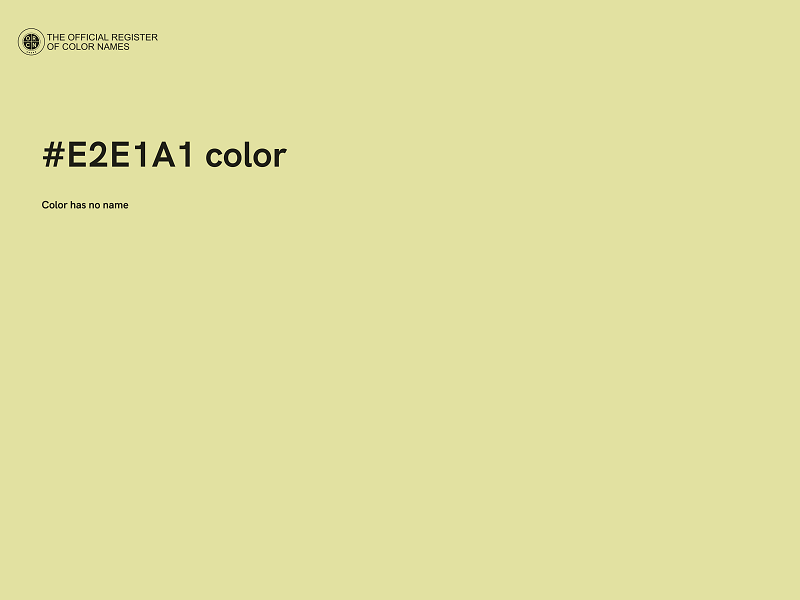 #E2E1A1 color image