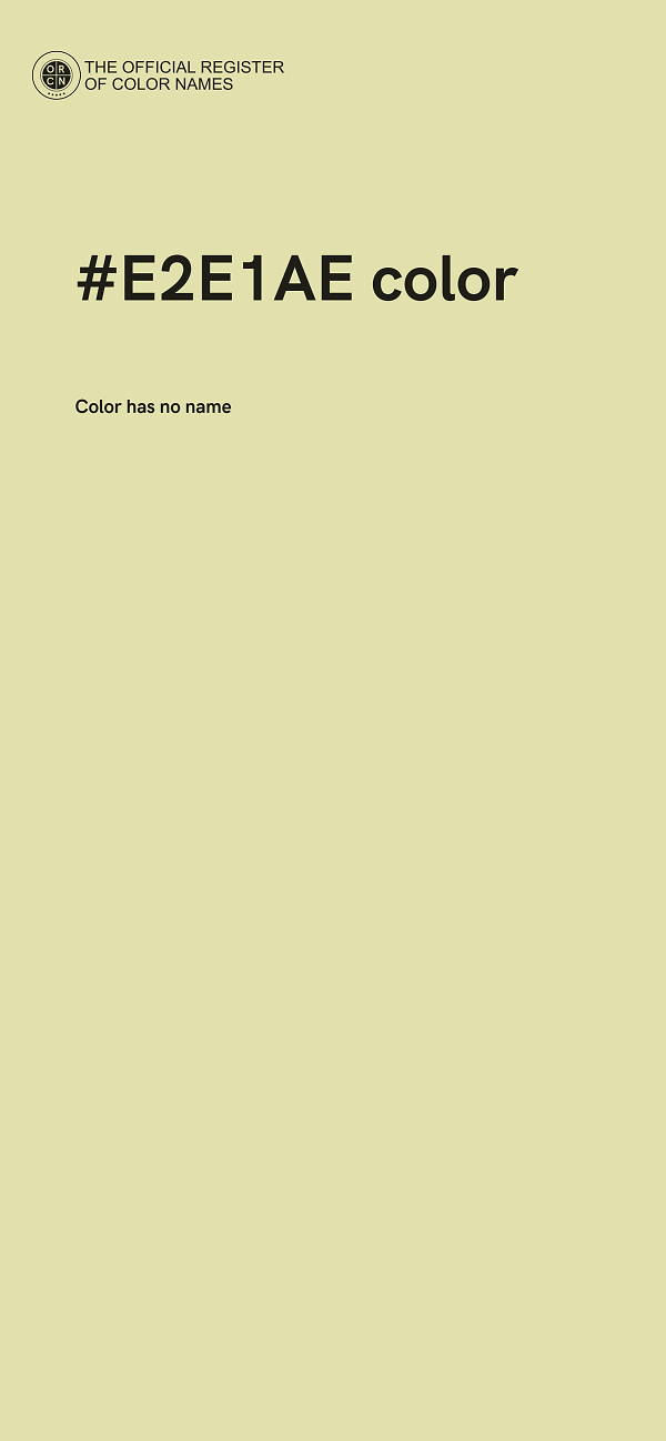 #E2E1AE color image