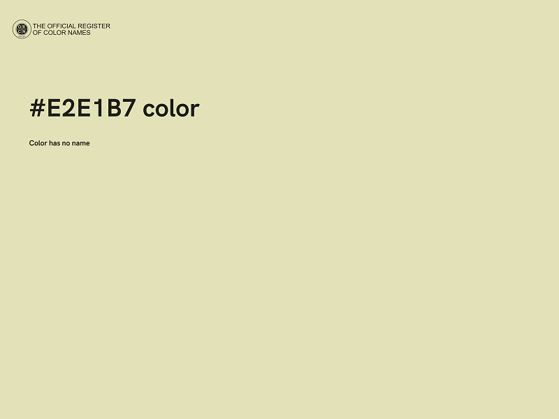 #E2E1B7 color image