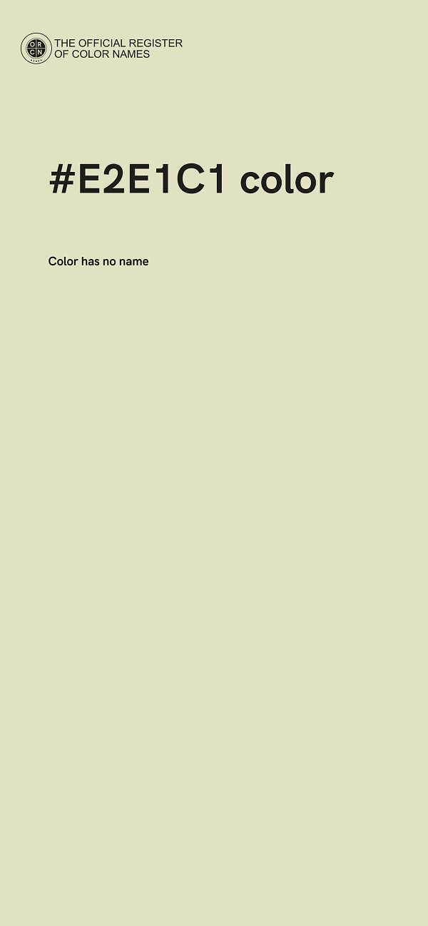 #E2E1C1 color image
