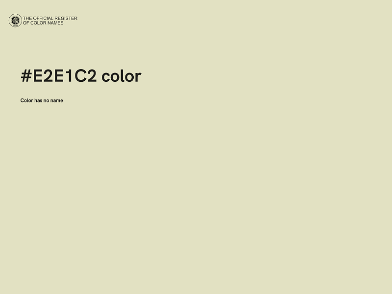 #E2E1C2 color image