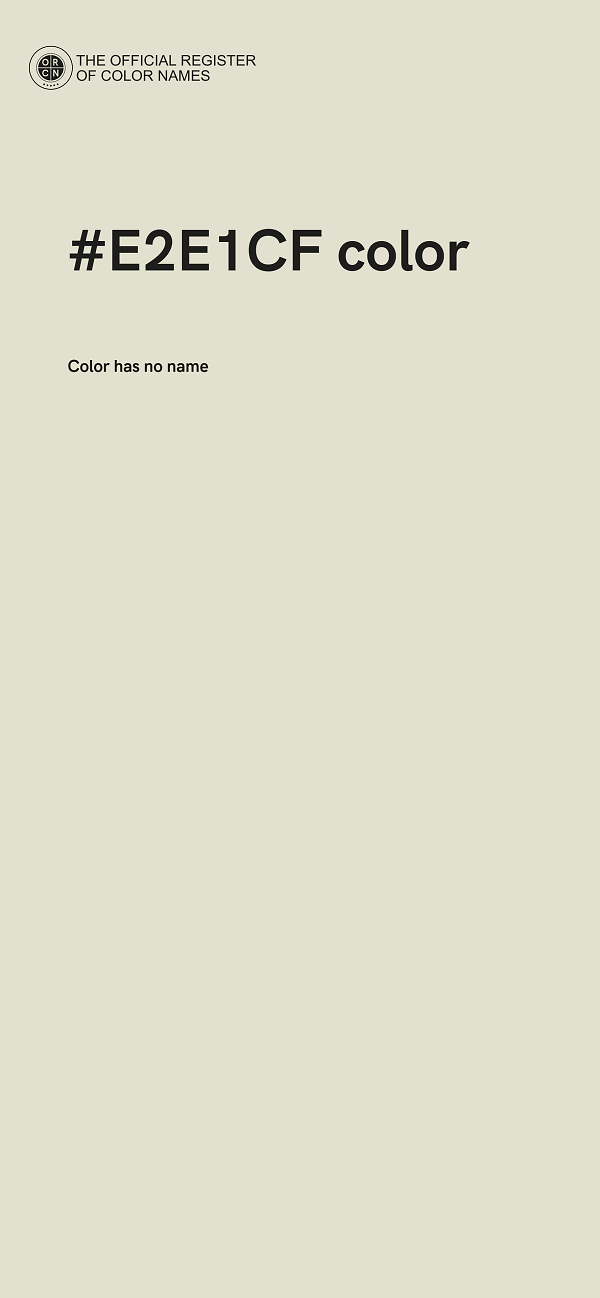 #E2E1CF color image
