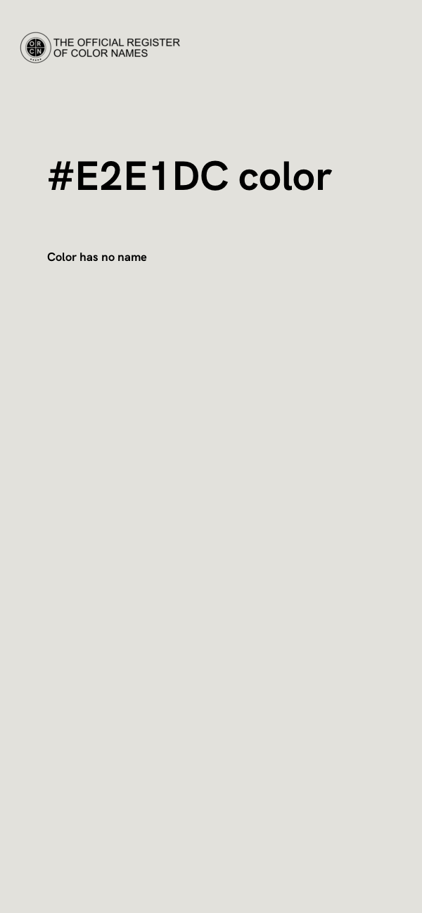 #E2E1DC color image