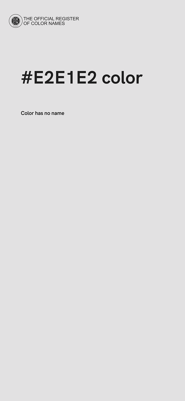 #E2E1E2 color image