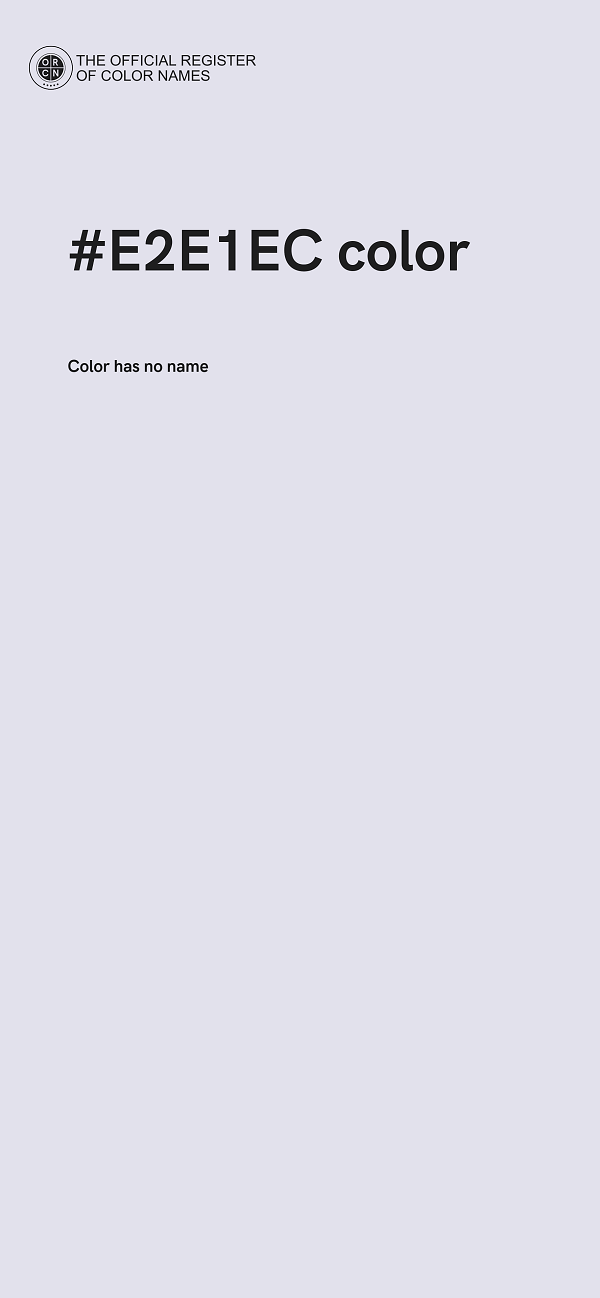 #E2E1EC color image