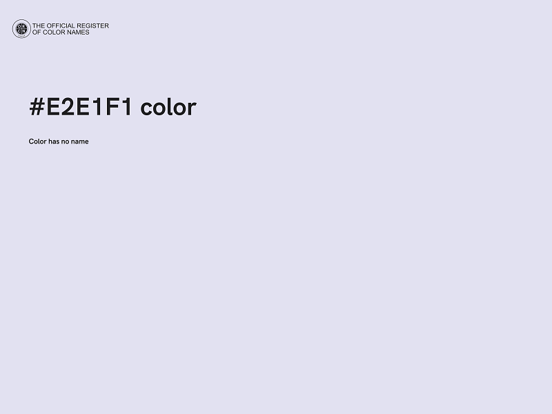 #E2E1F1 color image