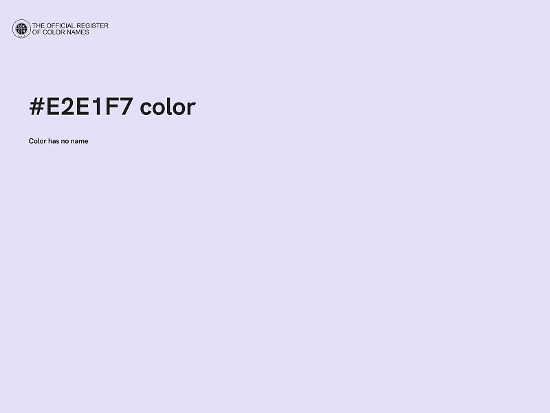 #E2E1F7 color image