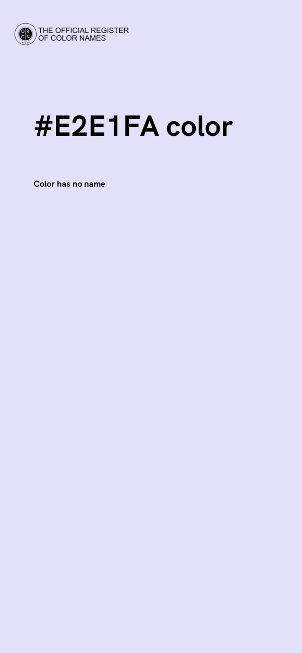 #E2E1FA color image