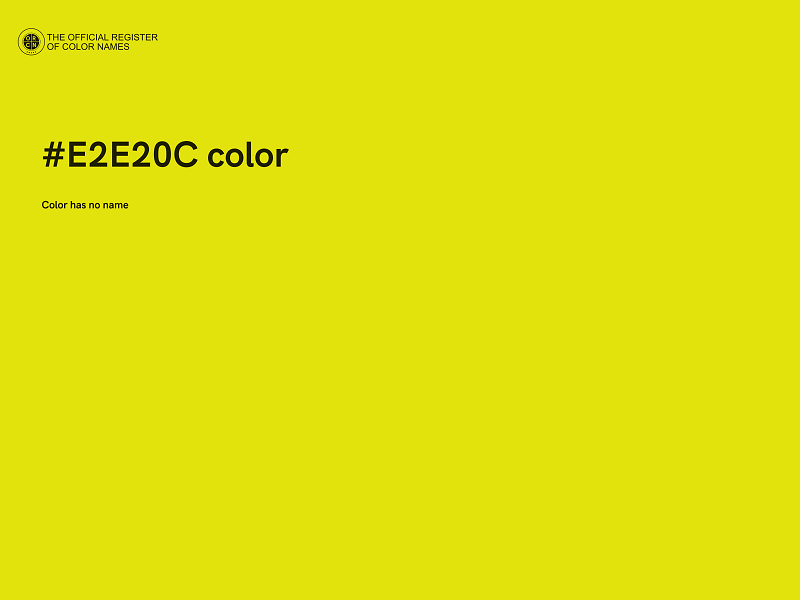 #E2E20C color image