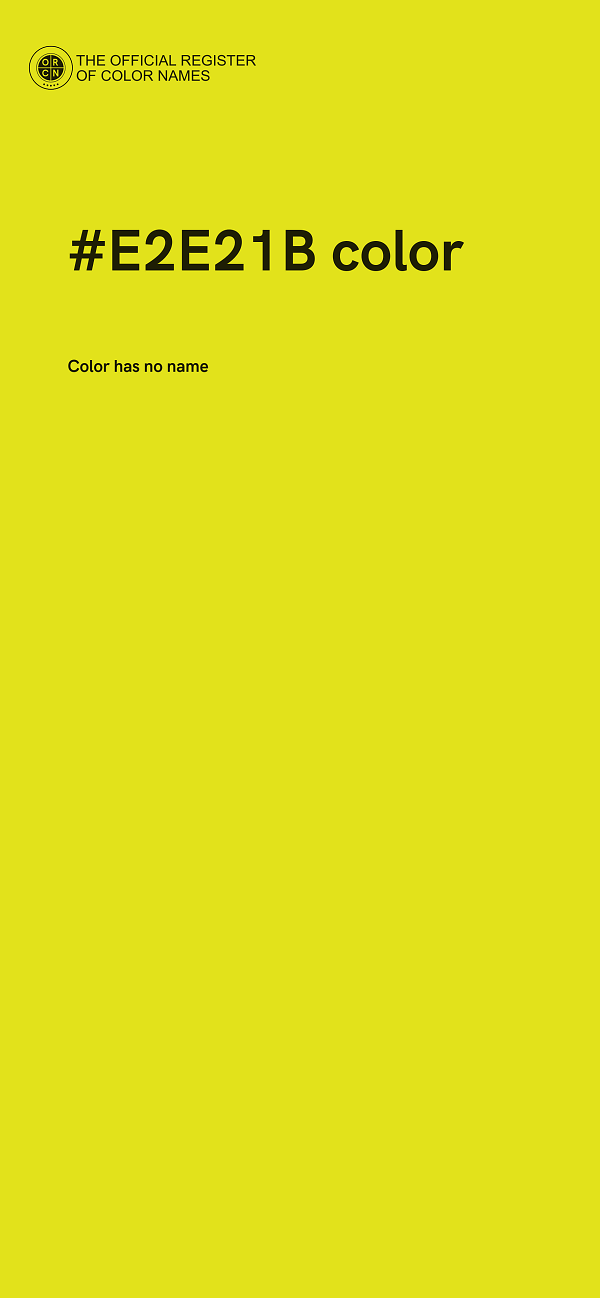 #E2E21B color image