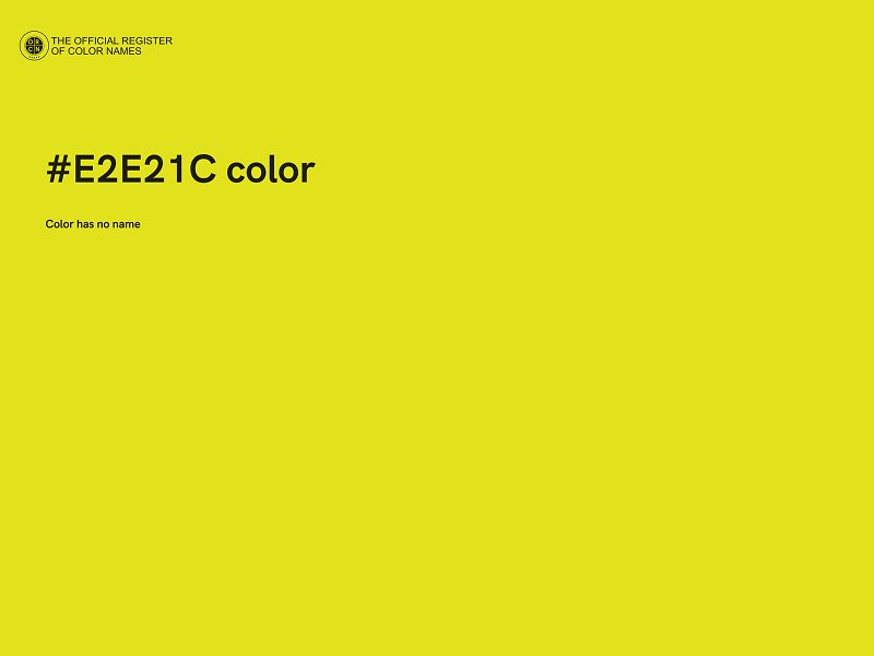#E2E21C color image