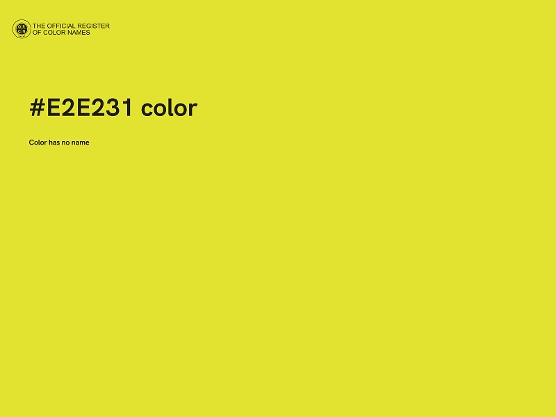 #E2E231 color image