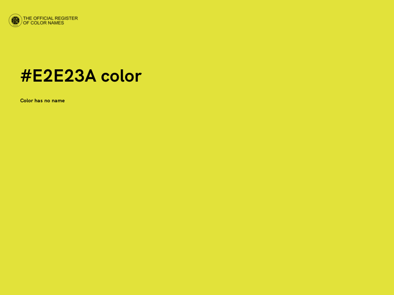 #E2E23A color image