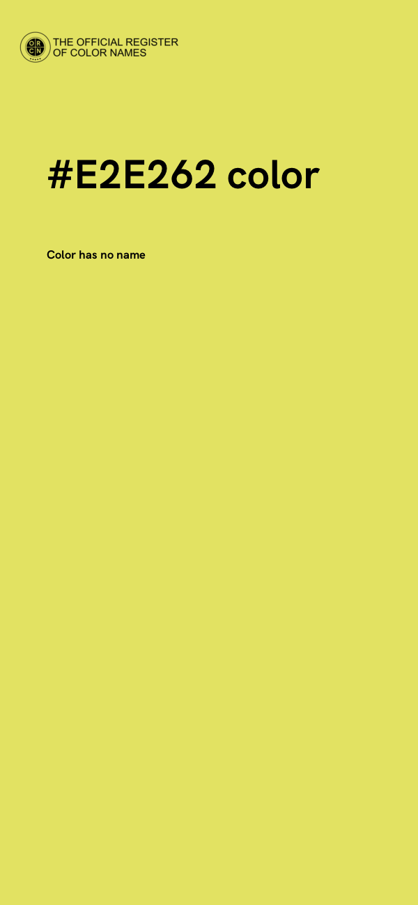 #E2E262 color image