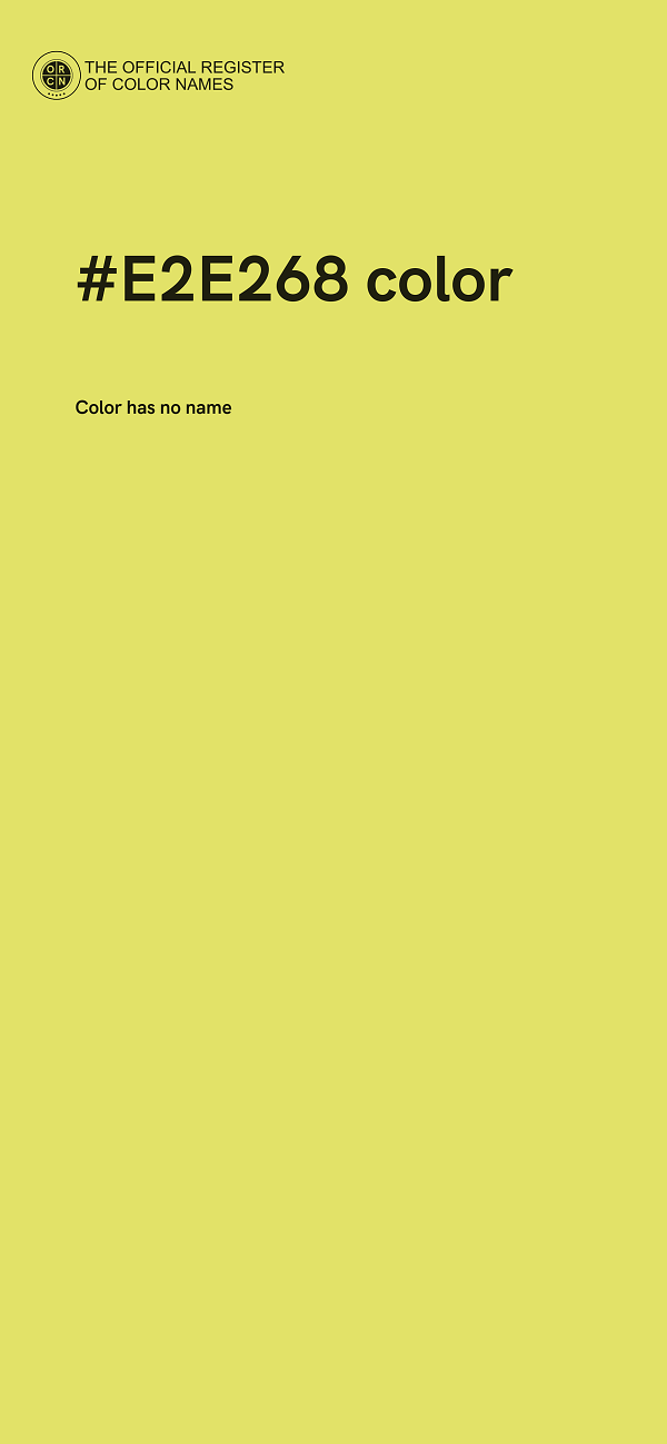 #E2E268 color image