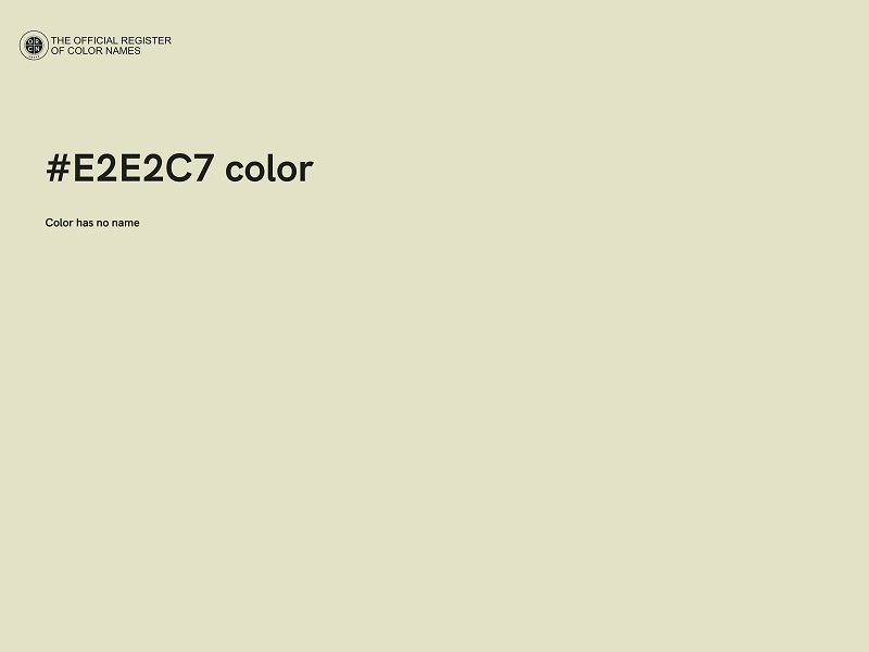 #E2E2C7 color image