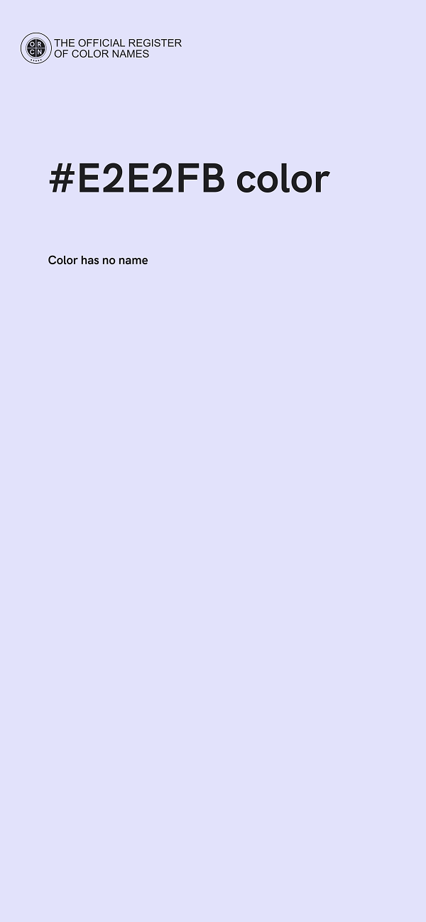 #E2E2FB color image