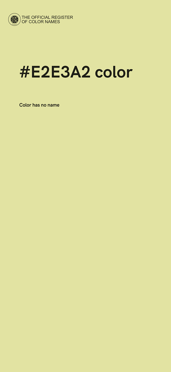#E2E3A2 color image