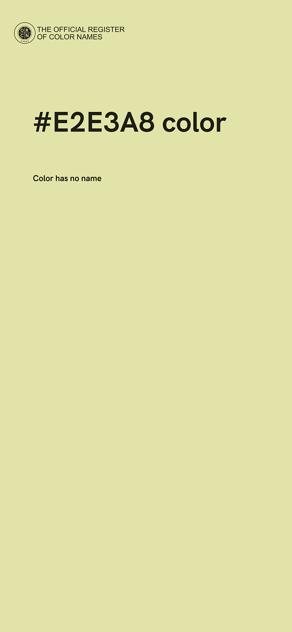 #E2E3A8 color image