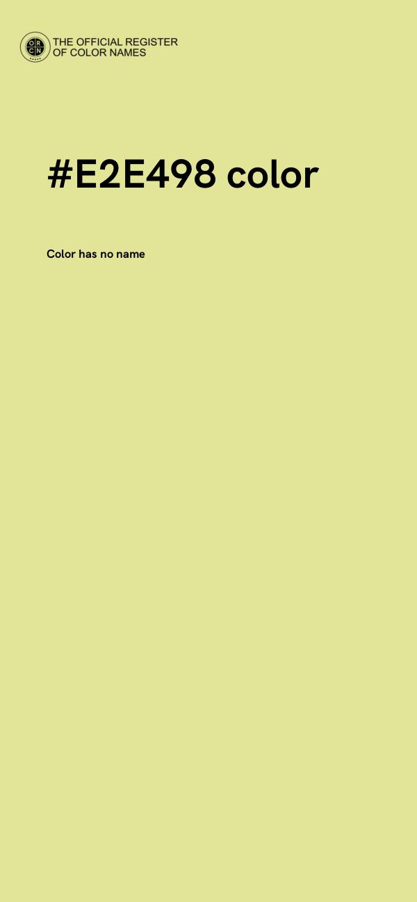 #E2E498 color image