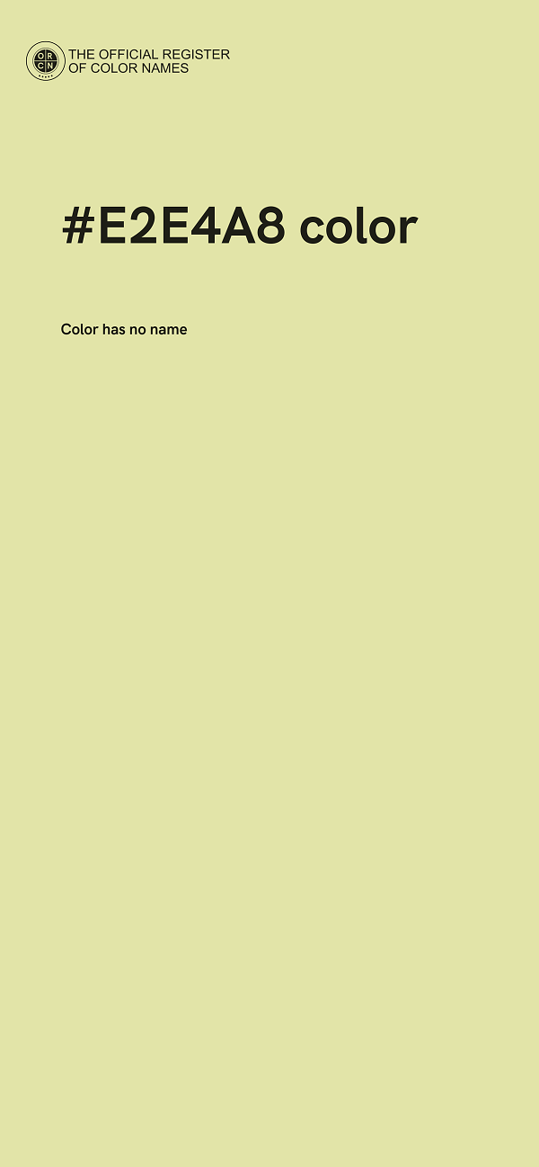 #E2E4A8 color image