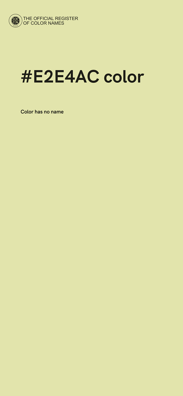 #E2E4AC color image