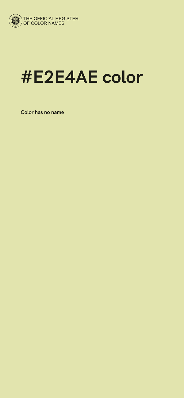 #E2E4AE color image
