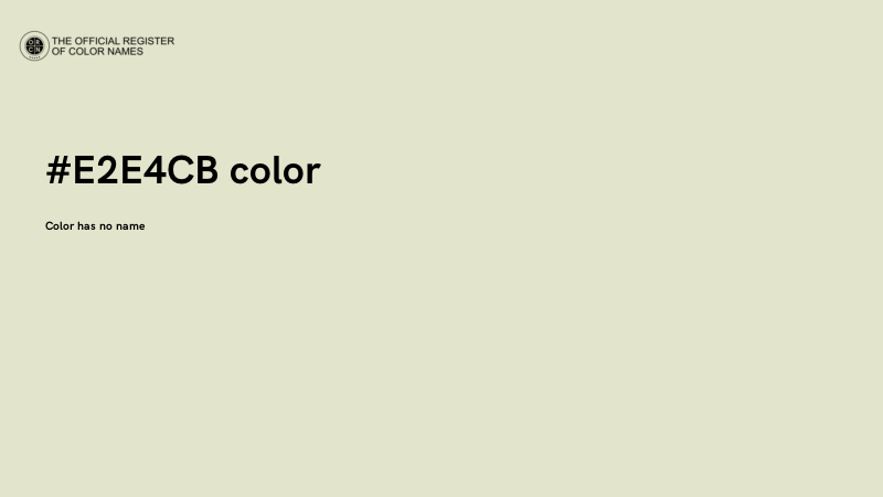 #E2E4CB color image
