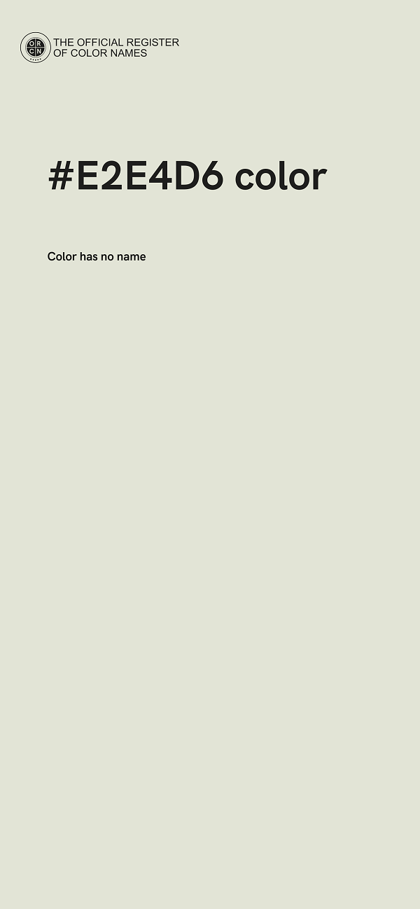 #E2E4D6 color image