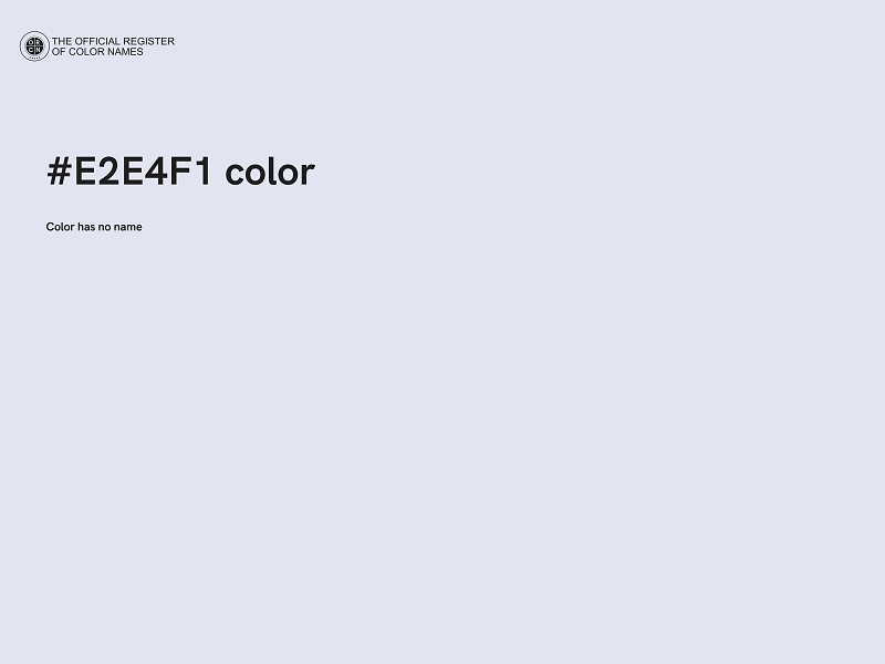 #E2E4F1 color image