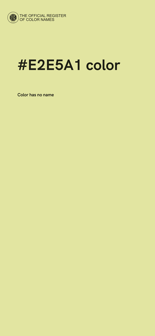 #E2E5A1 color image