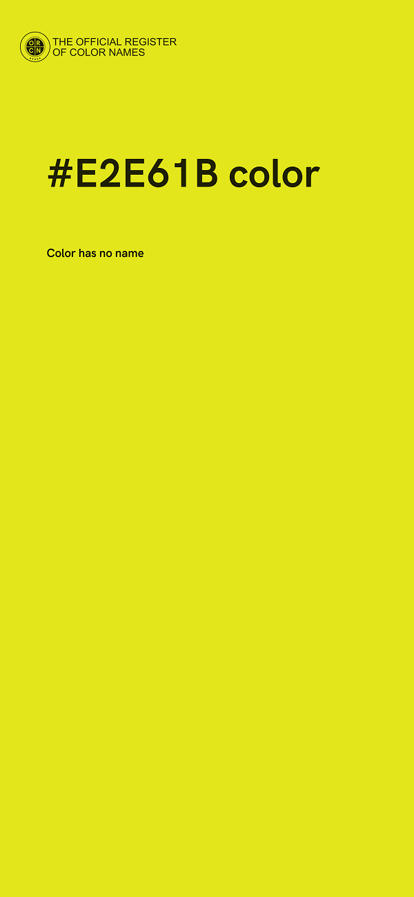 #E2E61B color image