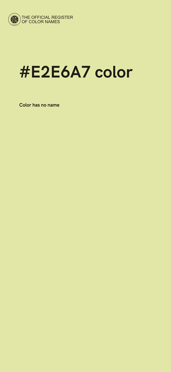 #E2E6A7 color image