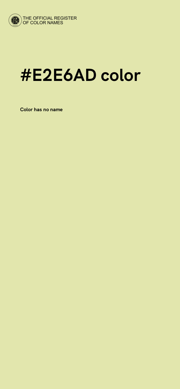 #E2E6AD color image