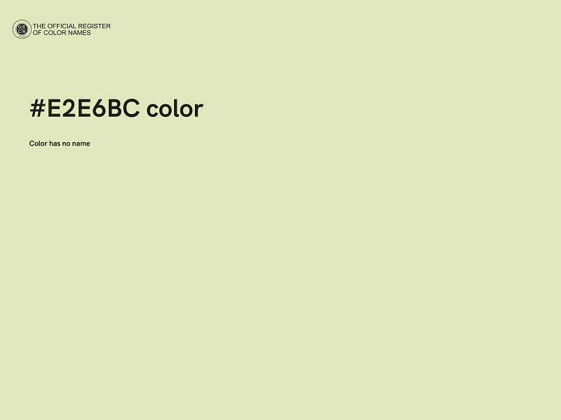 #E2E6BC color image